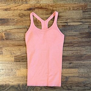 Lululemon Peach/ Coral Ribbed Tank Top